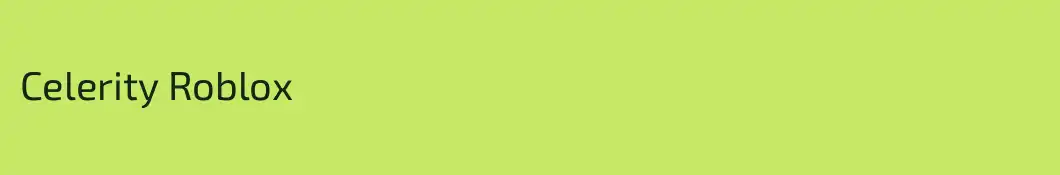 Celerity Roblox